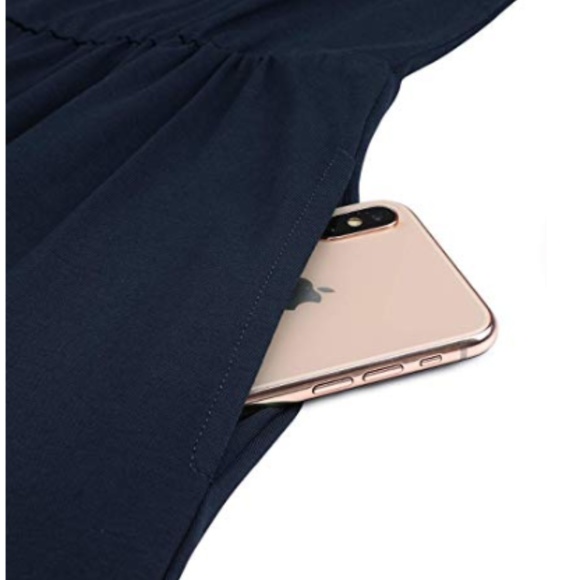 Off Shoulder Strapless Cocktail Dress Pocket - Picture 6 of 7